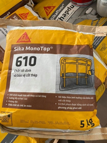 Sika MonoTop 610 - Túi 5kg - Chất kết dính và bảo vệ cốt thép