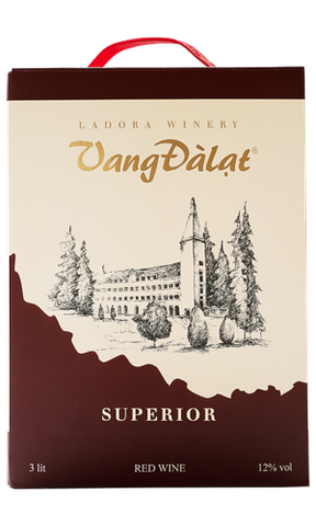 Vang Đàlạt Superior Red Wine Hộp 3L