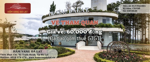 Vé tham quan Hầm vang Đà Lạt