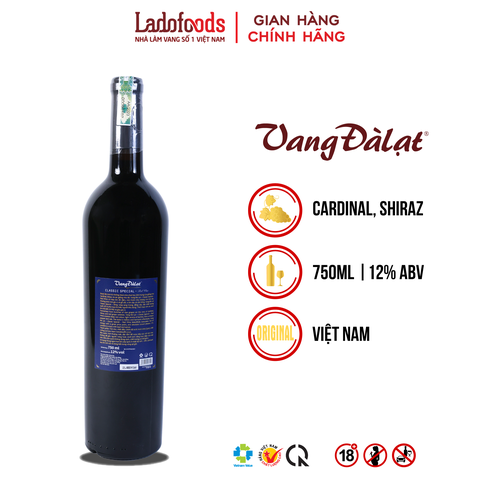 Vang ĐàLạt Classic Special Red Wine 750ML