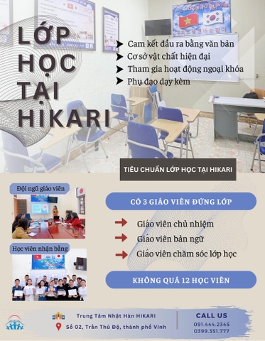 Trải nghiệm lớp học tại HIKARI