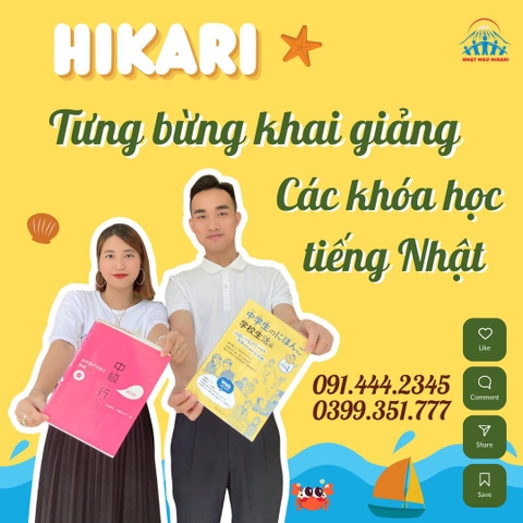 HIKARI - Tưng bừng khai giảng các khóa học tiếng Nhật
