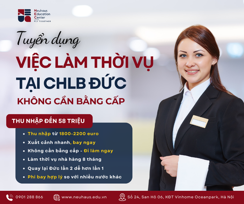 Cơ hội việc làm thời vụ tại Đức: Trải nghiệm làm việc quốc tế dành hấp dẫn