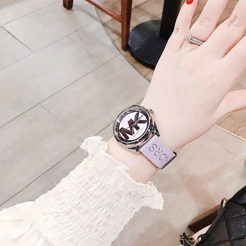 Michael Kors Janelle |Nữ Giới |Silver |Dây Silicone Tím |Máy Pin (Quartz) |Size 40mm