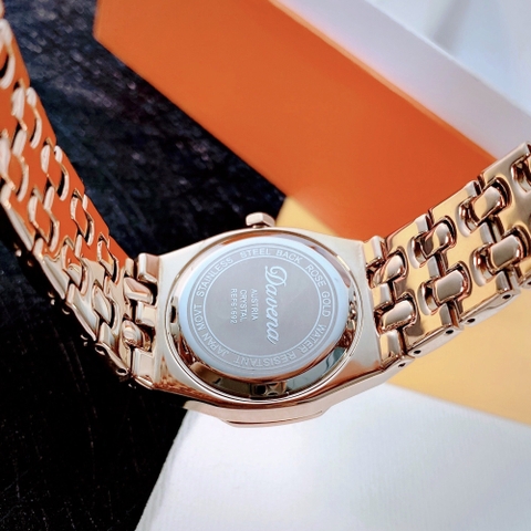 Davena Crystal |Nữ Giới |Rose Gold |Full Đá  |Dây Kim Loại |Máy Pin (Quartz) |Size 34mm