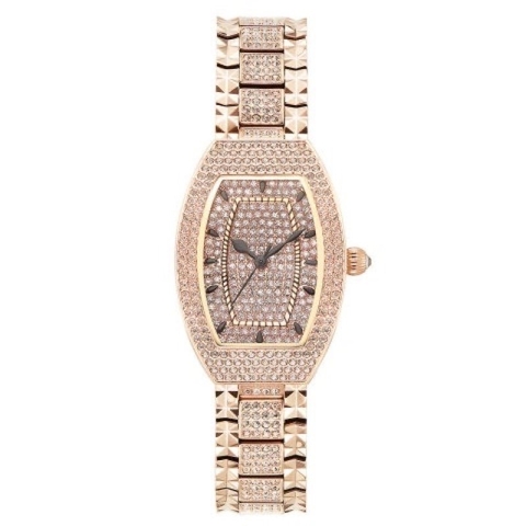 Davena Mặt Oval |Nữ Giới |Full Đá |Rose Gold |Dây Kim Loại |Máy Pin (Quartz) |Size 32x38mm