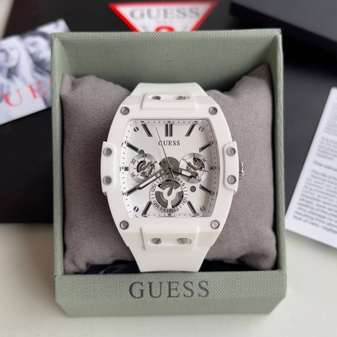 Guess Phoenix |Nam Giới |Chronograph |Dây Cao Su Trắng |Máy Pin (Quartz) |Size 43x51mm