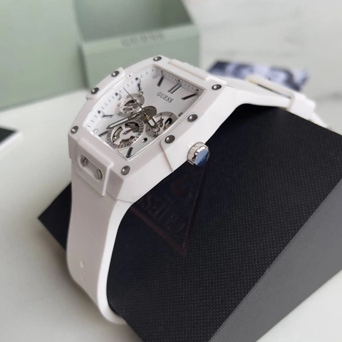 Guess Phoenix |Nam Giới |Chronograph |Dây Cao Su Trắng |Máy Pin (Quartz) |Size 43x51mm
