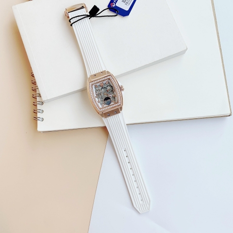 Hanboro Moonphase |Nữ Giới |Rose Gold |Mặt Chữ Nhật |Máy Pin (Quartz) |Size 32x36mm