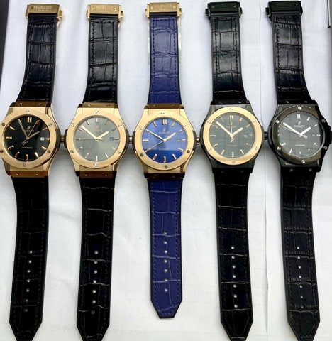 Hublot Classic Fusion |Nam Giới |Mặt Full Đen |Dây Silicone Đen |Máy Cơ (Automatic) |Size 42mm