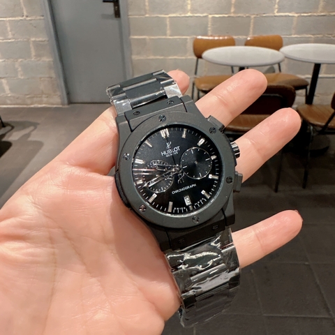 Hublot Classic |Nam Giới |6 Kim |Chronograph |Dây Kim Loại Đen |Máy Pin (Máy Quartz) |Size 42mm
