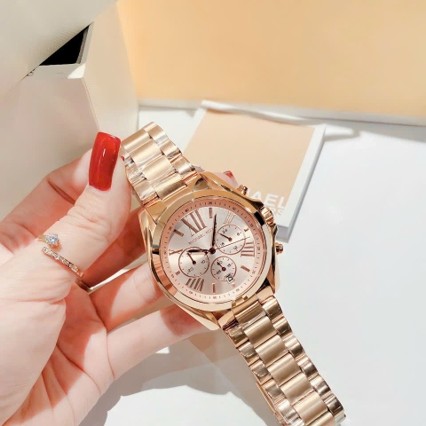 Michael Kors Bradshaw |Nam Giới |Mặt Tròn |Dây Kim Loại Rose Gold |Máy Pin (Quartz) |Size 42mm