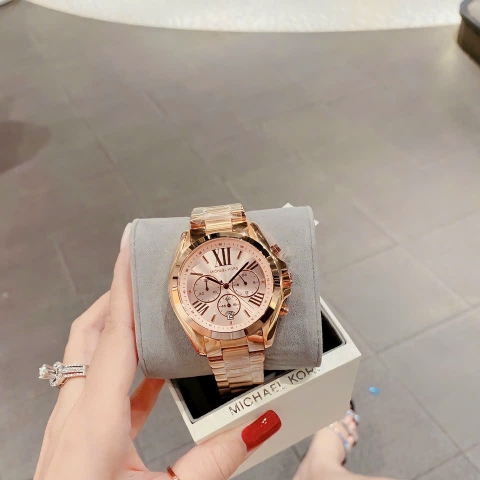 Michael Kors Bradshaw |Nam Giới |Mặt Tròn |Dây Kim Loại Rose Gold |Máy Pin (Quartz) |Size 42mm