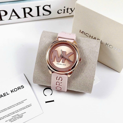 Michael Kors Janelle |Nữ Giới |Rose Gold |Dây Silicone Hồng |Máy Pin (Quartz) |Size 40mm