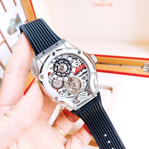 Hanboro Hublot Tourbillon |Mặt Elip |Nam Giới |Dây Cao Su |Máy Cơ (Tự Động) |Size 42x52mm