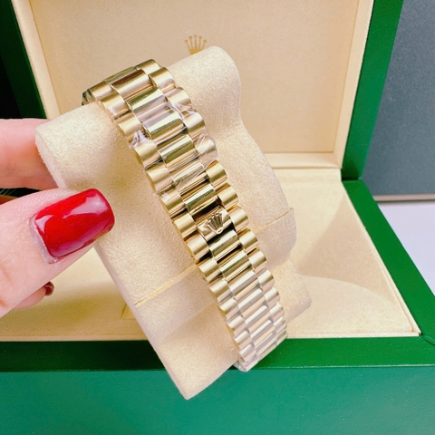 Rolex 2 Lịch |Nam Giới |Xanh Dương |Niềng Khía |Dây Kim Loại Vàng |Máy Cơ (Automatic) |Size 41mm