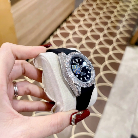 Rolex Submariner |Nam Giới |Đính Đá |Dây Cao Su Đen |Máy Cơ (Automatic) |Size 41mm
