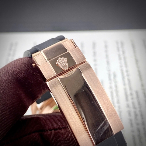 Rolex Yacht Master |Nam Giới |Rose Gold |Dây Cao Su Đen |Máy Cơ (Automatic) |Size 41mm