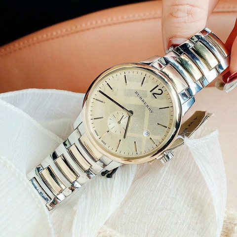 Burberry The City |Nam Giới |Mặt Tròn |Dây Kim Loại Demi Vàng Gold |Máy Pin (Quartz) |Size 40mm