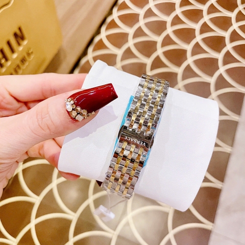 Versace Greca Glass Bracelet |Nữ Giới |Mặt Trắng |Dây Kim Loại Demi Vàng |Máy Pin (Quartz) |Size 32mm