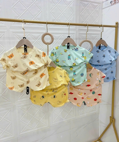 Mẫu quần áo trẻ em visco in hình