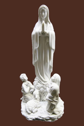 Tượng Đức Mẹ Fatima 30cm và 3 trẻ mục đồng