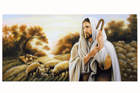 Chúa chăn chiên (40 x 80) cm