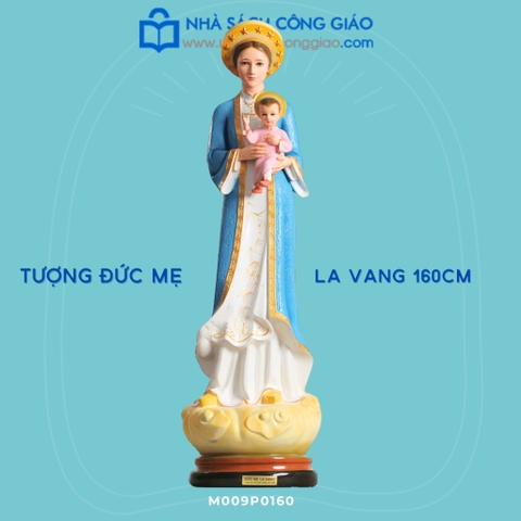 Tượng Đức Mẹ La Vang 160cm Xanh