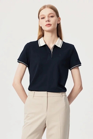 Áo polo HAZZY viền cổ đỏ 2 màu