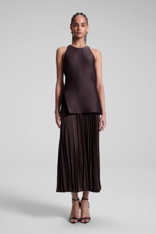 Váy A.L.C nâu sát nách