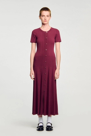 Váy SANDRO boocdo cộc dáng dài