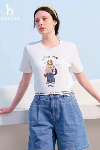 Tshirt HAZZY in logo 2 màu
