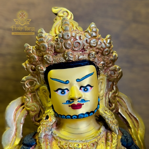 Thánh Tượng Hoàng Thần Tài Dzambhala Đồng Mạ Vàng 23cm Nepal