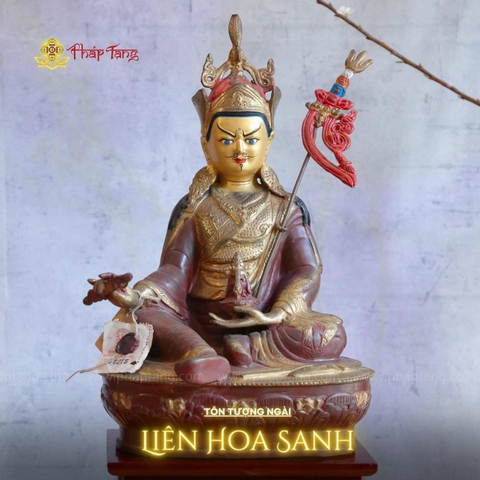 ĐỨC LIÊN HOA SANH ĐỒNG SƠN NÂU NEPAL 35CM