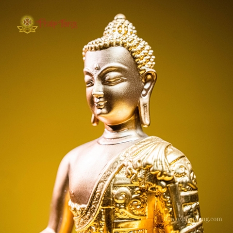 ĐỨC PHẬT A DI ĐÀ MẬT TÔNG ĐỒNG DÁT VÀNG 24K