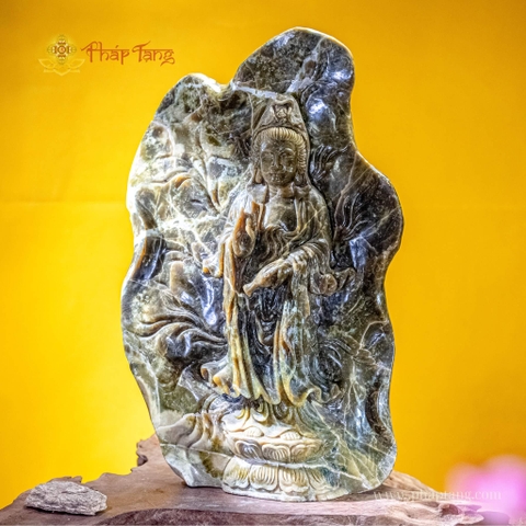 BỒ TÁT QUAN THẾ ÂM ĐÁ SÙNG ĐÔ VN QUÝ HIẾM 55CM