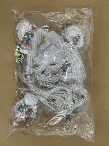 Đèn Led tròn có ông già Noel, Đèn trang trí Noel, Led Thả Rèm Bóng Tròn Trang Trí Giáng Sinh