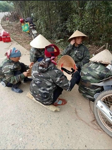 Áo quạt điều hòa có mũ (có thể tháo rời)