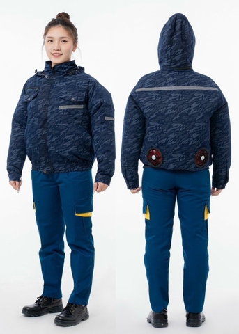 Áo quạt điều hòa có mũ (có thể tháo rời)