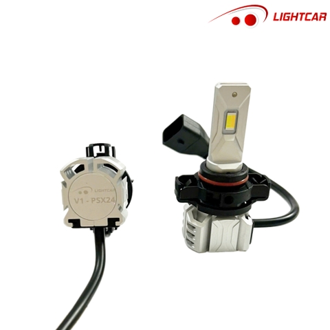 Bóng Led Gầm 2 Chế Độ Màu Trắng Vàng LightCar V1 Chân PSX24