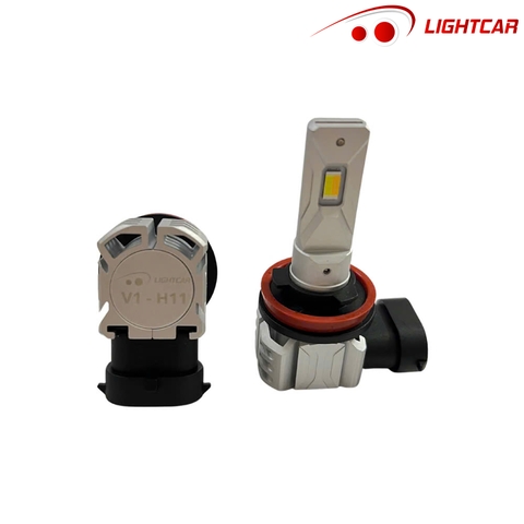 Bóng Led Gầm 2 Chế Độ Màu Trắng Vàng LightCar V1 Chân H11