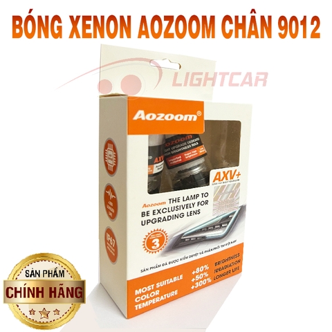 Bóng Đèn Xenon Aozoom Chân 9012 Chính Hãng