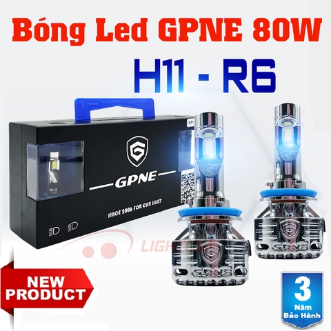 Bóng Đèn Led Tăng Sáng GPNE H11 – R6 80W Chính Hãng