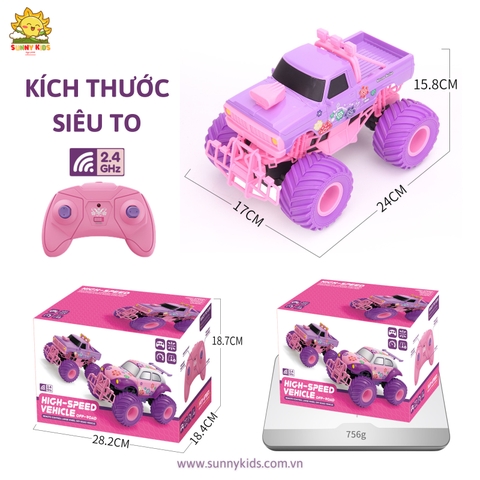 Xe Đồ Chơi Điều Khiển Từ Xa JJRC Q157 - Màu Hồng cho Bé Gái Xe Đồ Chơi Điều Khiển Từ Xa JJRC Q157 - Màu Hồng cho Bé Gái