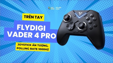 Review trên tay tay cầm chơi game Flydigi Vader 4 Pro
