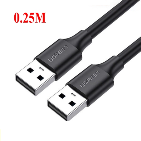 USB 2.0 A Male to A Male Cable (Black) UGREEN