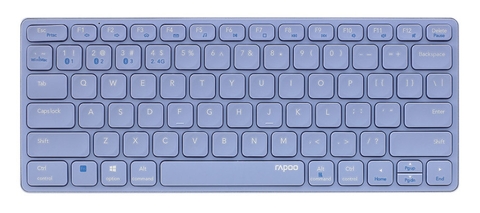 Bàn phím vi tính không dây đa chức năng Rapoo E9050G màu tím