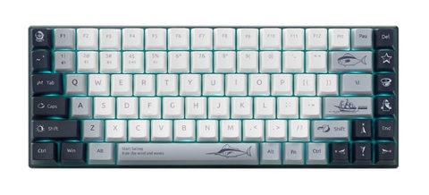 Bàn phím cơ không dây Rapoo MT510PRO màu trắng xanh