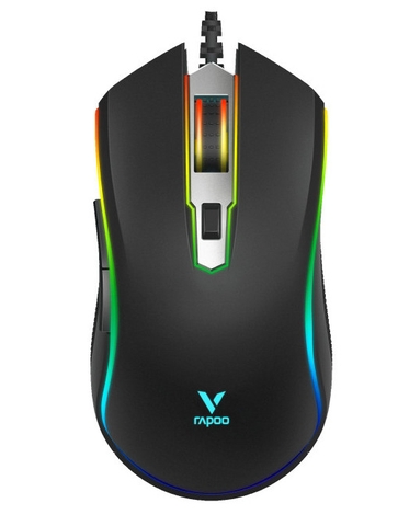 Chuột quang gaming có dây Rapoo V25S màu đen