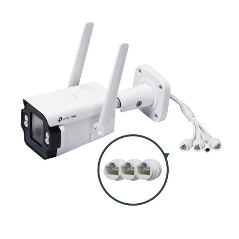 Camera IP TP-Link Bullet Ngoài Trời 4G Màu Ban Đêm VIGI 4MP InSight S345-4G
